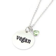 Load image into Gallery viewer, Crystal Stainless Steel Vegan Necklace Short Clavicle
