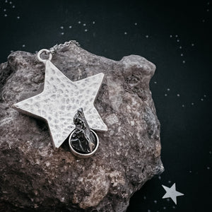 Star Shaped Pendant Necklace with Authentic Meteorite