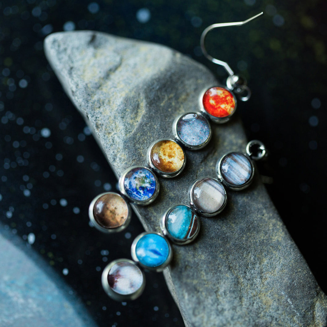 Solar System Mis-Matched Earrings