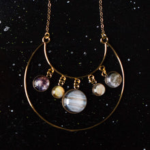 Load image into Gallery viewer, Galilean Moons of Jupiter Statement Necklace
