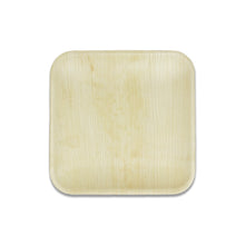 Load image into Gallery viewer, Palm Leaf Plates Square 8&quot; Inch (Set of 100/50/25)
