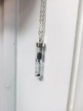 Load image into Gallery viewer, Space Time Hourglass Necklace with Meteorite Dust
