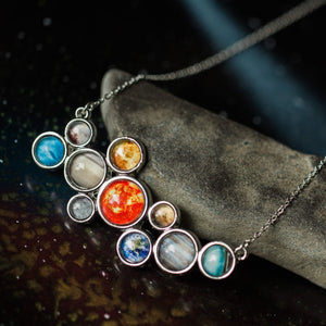 Solar System Statement Bib Necklace