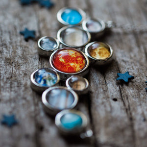 Solar System Statement Bib Necklace