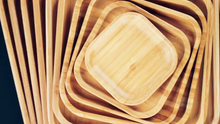 Load image into Gallery viewer, Bamboo 3 Section Platter 16&quot; inch X 9&quot; inch | For Appetizers / Barbecue / Burger Sliders
